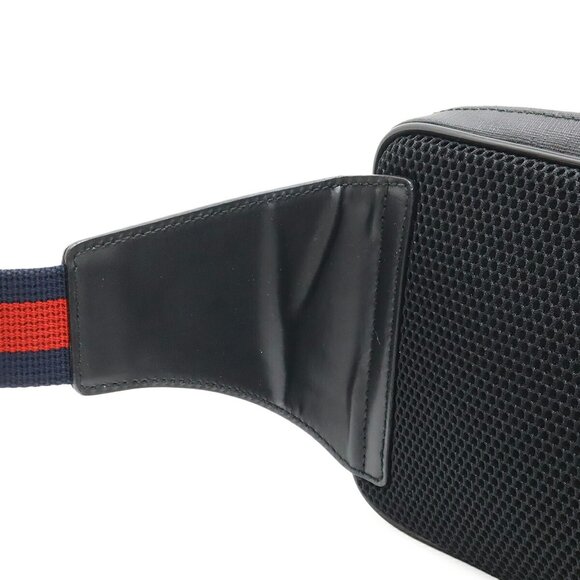 GUCCI Black Leather Fanny Pack Mini Bags